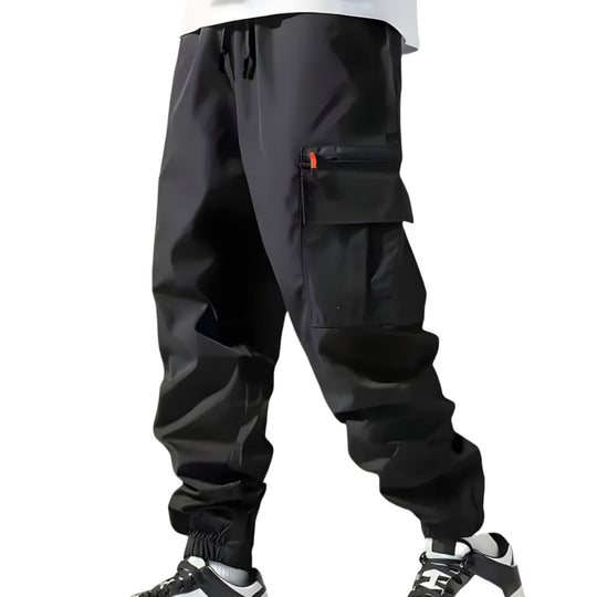 Herren Technische Cargo-Jogginghose mit Reißverschlusstaschen, Tunnelzug und elastischen Knöchelbündchen Nord Taschen