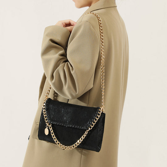 Damen Clutch mit eleganter Kettenverzierung und luxuriösem Samtmaterial Nord Taschen