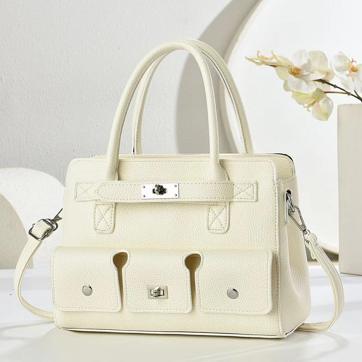 Damen Handtasche mit praktischem Fächersystem und abnehmbarem Schulterriemen Nord Taschen