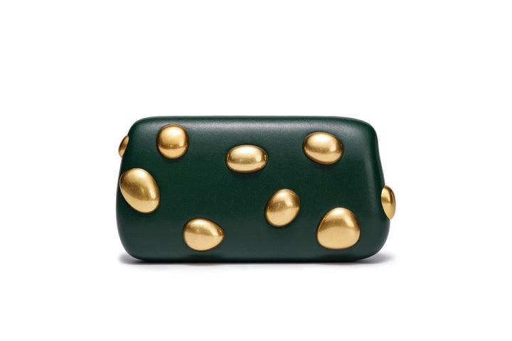 Damen elegante Clutch Tasche mit goldenen Akzenten Nord Taschen