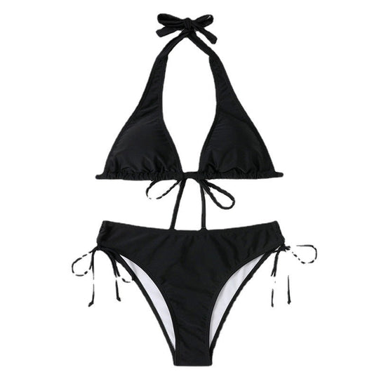 Damen Triangel-Bikini mit verstellbaren Trägern und seitlichem Bind Nord Taschenand