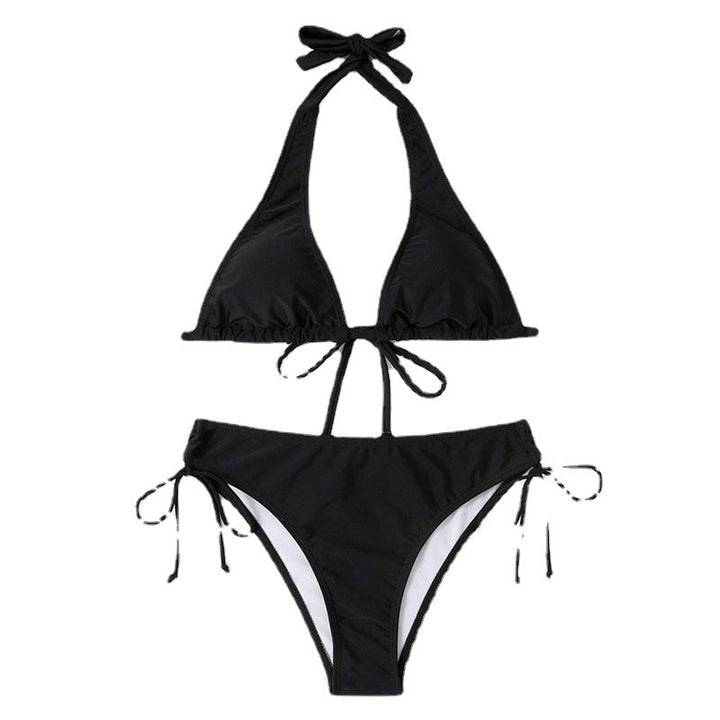 Damen Triangel-Bikini mit verstellbaren Trägern und seitlichem Bind Nord Taschenand