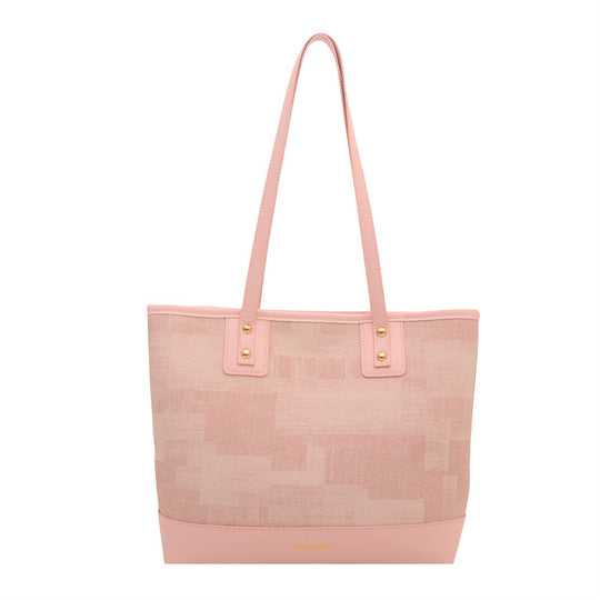 Damen elegante Shopper-Tasche mit strukturiertem Gewebe und robusten Trageriemen Nord Taschen