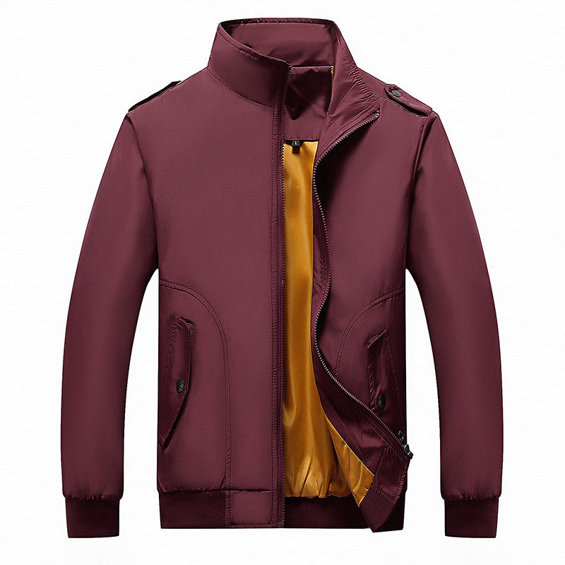 Herren Bomberjacke im Aviator-Microfiber-Look mit Ärmeltasche und gerippten Abschlüssen Nord Taschen