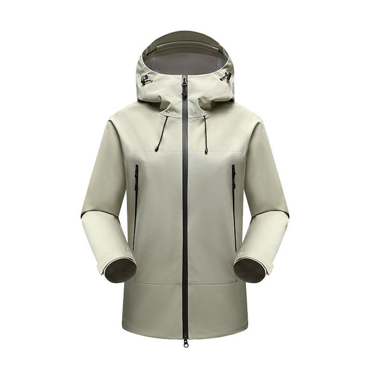 Herren Minimalistische technische dreilagige Softshelljacke mit versiegelten Nähten und wasserdichtem Frontreißverschluss Nord Taschen