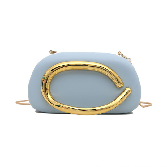 Damen-Clutch mit edlem Metallgriff Nord Taschen