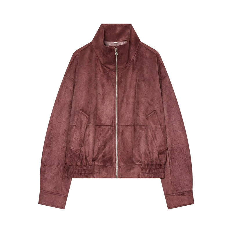 Damen Leichte wattierte Windjacke mit Stehkragen und Polka‑Dot‑Print Nord Taschen