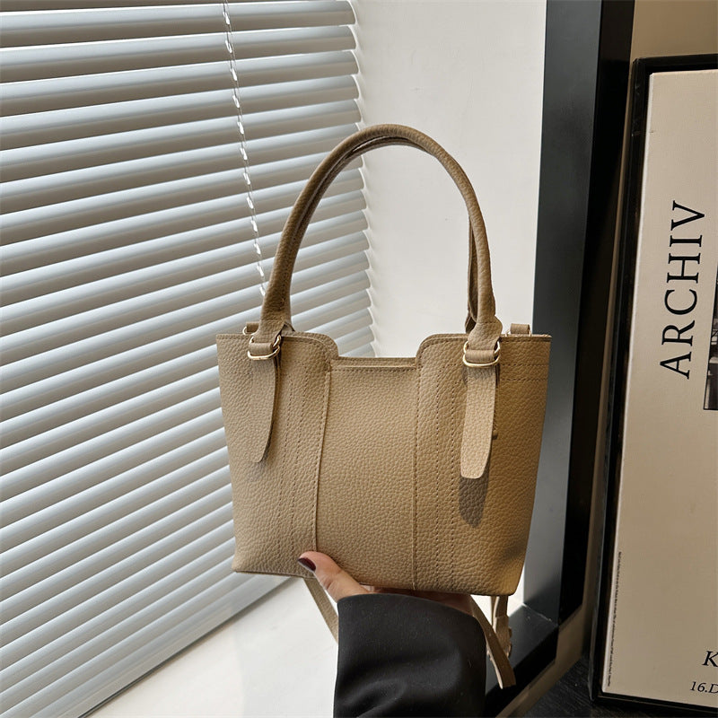 Damen elegante Handtasche mit strukturiertem Kunstleder Nord Taschen