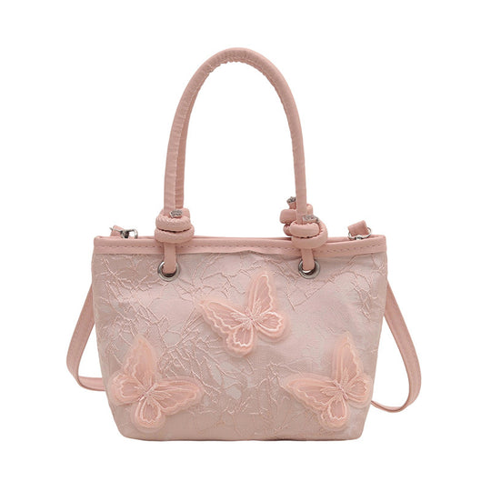 Damen Handtasche mit floralen Stickereien und verstellbarem Schulterriemen Nord Taschen