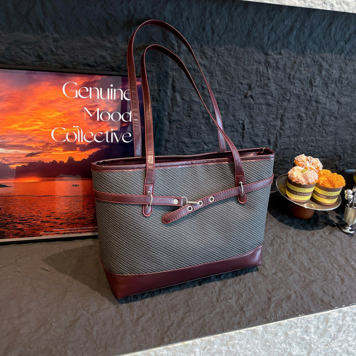Damen elegante Shopper-Tasche mit strukturierten Details Nord Taschen