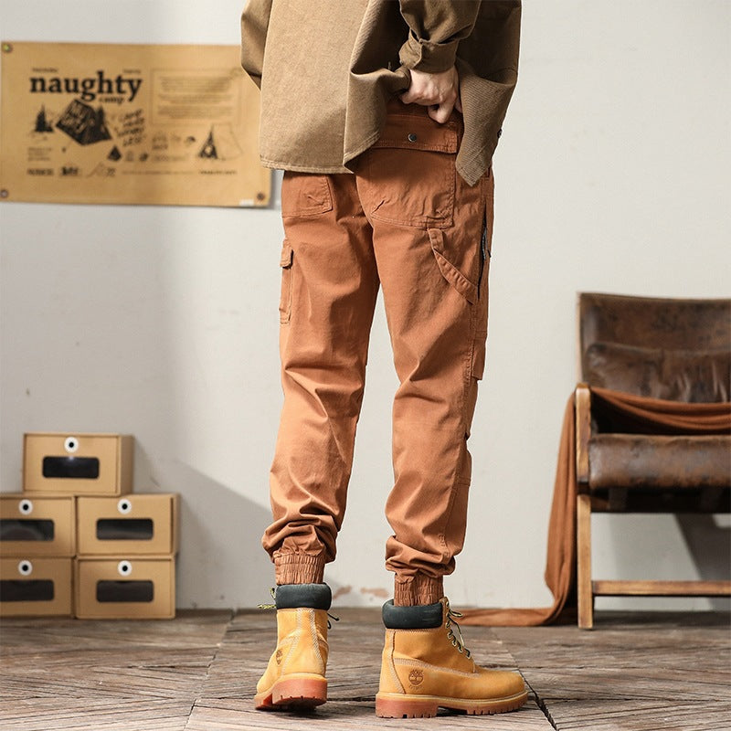 Herren Cargo-Joggerhose mit Tunnelzug, elastischen Bündchen und verstärkten Kniepartien Nord Taschen
