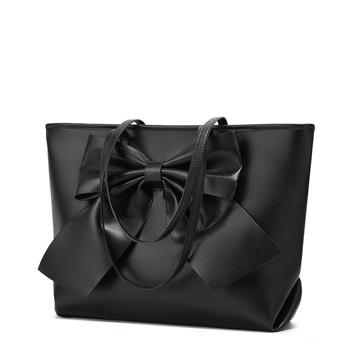 Damen Tote-Tasche mit eleganter Schleife und geräumigem Innenfach Nord Taschen