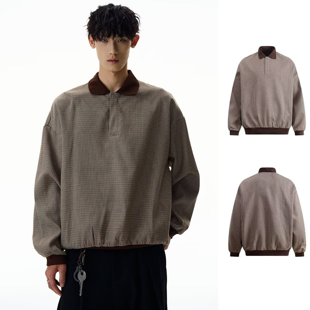 Herren Modischer Pullover mit Kragen Nord Taschen