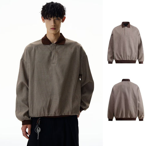 Herren Modischer Pullover mit Kragen Nord Taschen