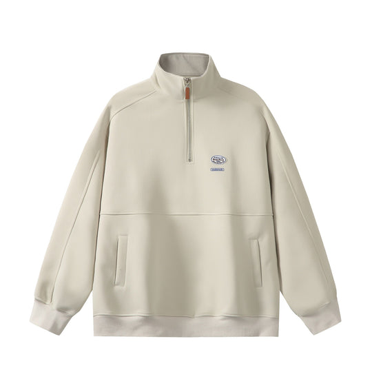 Herren Halbzip-Sweatshirt mit Stehkragen, Kängurutasche und Relaxed-Schnitt Nord Taschen