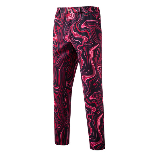 Herren Zweiteiliges Statement-Sakko und Anzughose mit psychedelischem Swirl-Print Nord Taschen