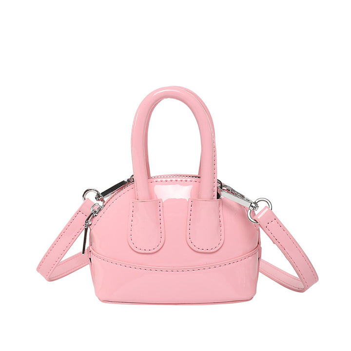 Damen Mini-Handtasche mit elegantem Hochglanz-Finish und abnehmbarem Schulterriemen Nord Taschen