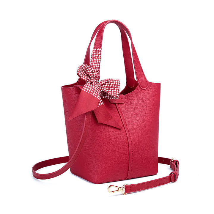 Damen Shopper-Tasche mit eleganter Schleifenverzierung und praktischem Innenlayout Nord Taschen