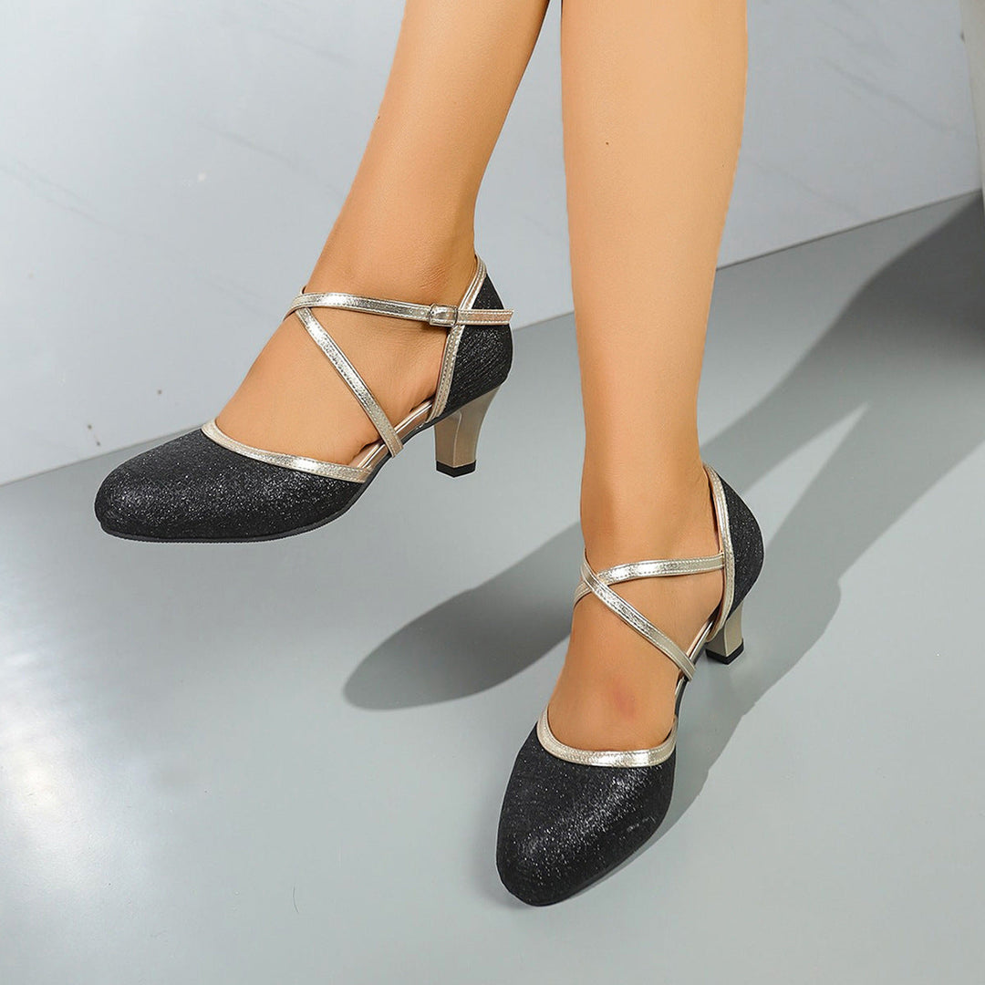 Damen elegante Slingback-Pumps mit geschmeidigem Riemendesign