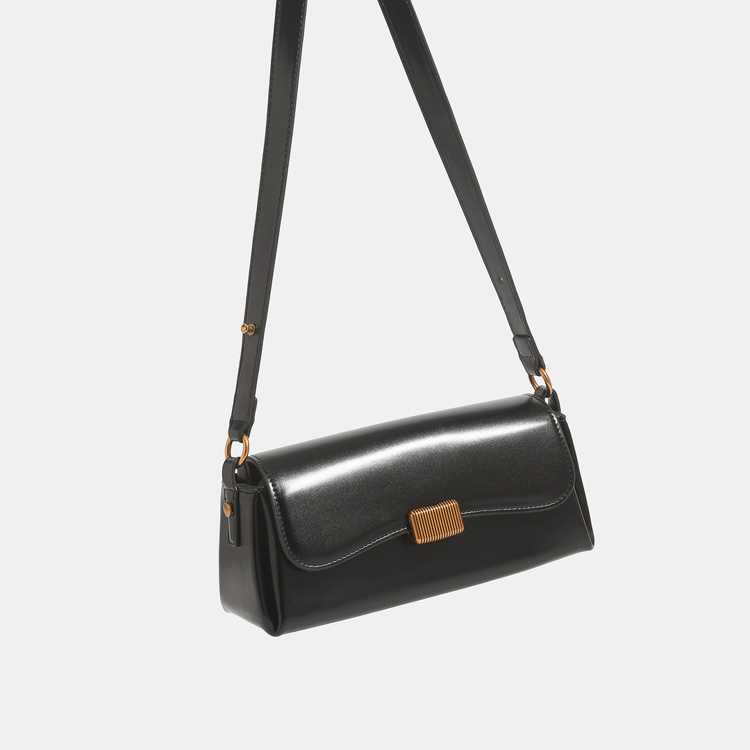 Damen elegante Umhängetasche mit luxuriösem Verschluss Nord Taschen