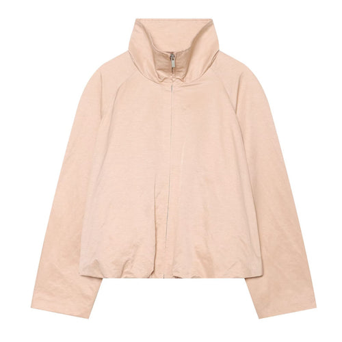Damen Kurzer Windbreaker‑Blouson mit hohem Stehkragen, Raglanärmeln und Tunnelzugsaum Nord Taschen