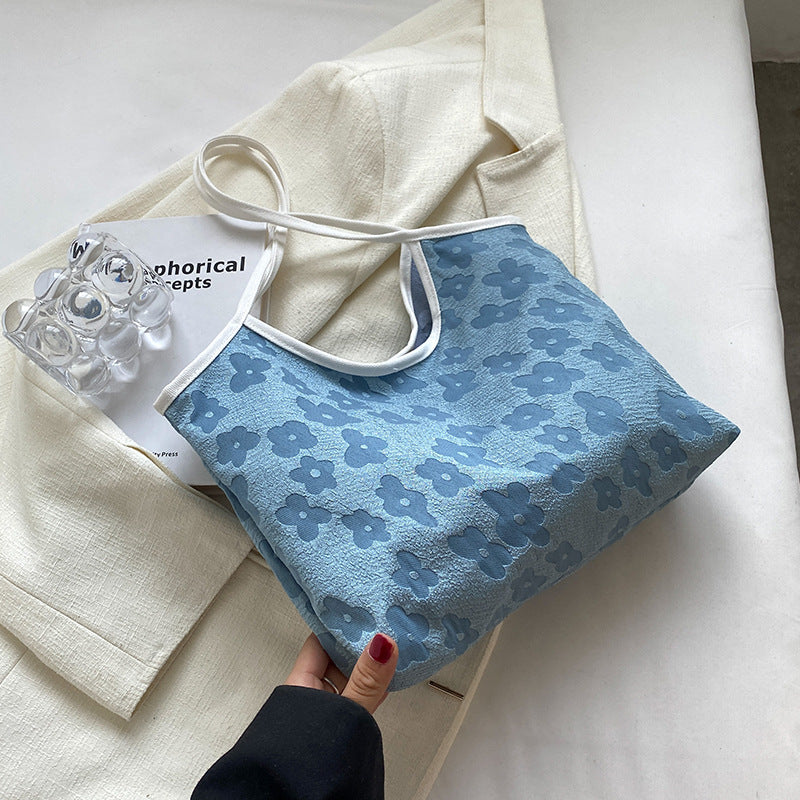 Damen stilvolle Tragetasche mit floralem Strukturdesign Nord Taschen