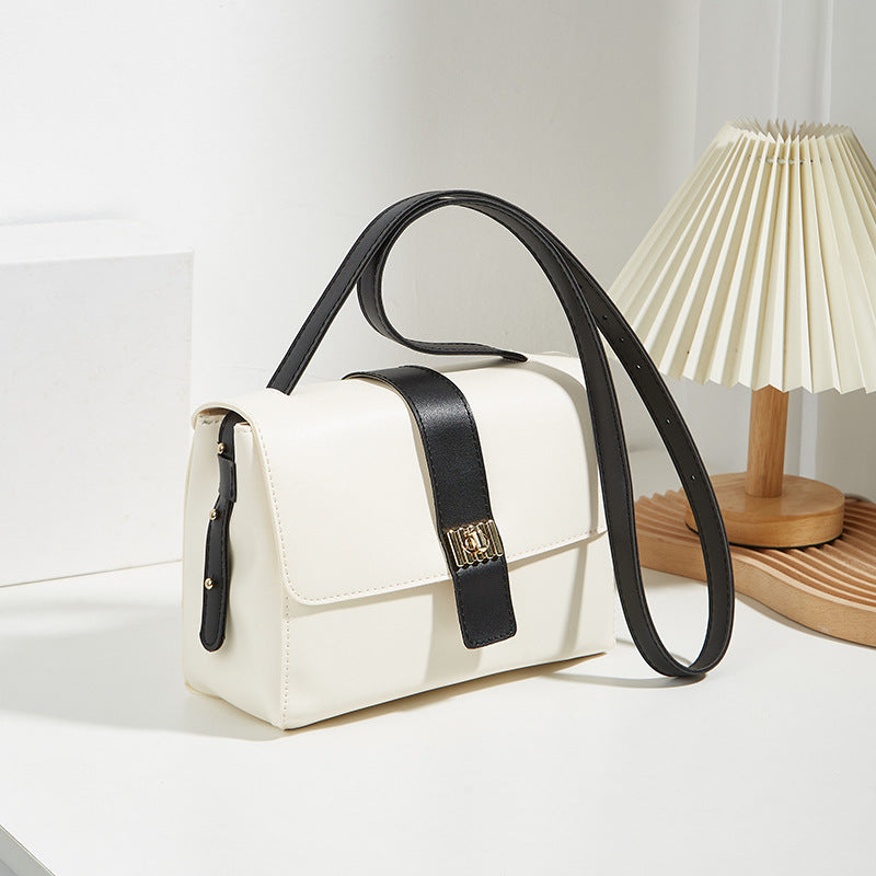 Damen elegante Handtasche mit modernem Klappenverschluss und praktischen Fächern Nord Taschen