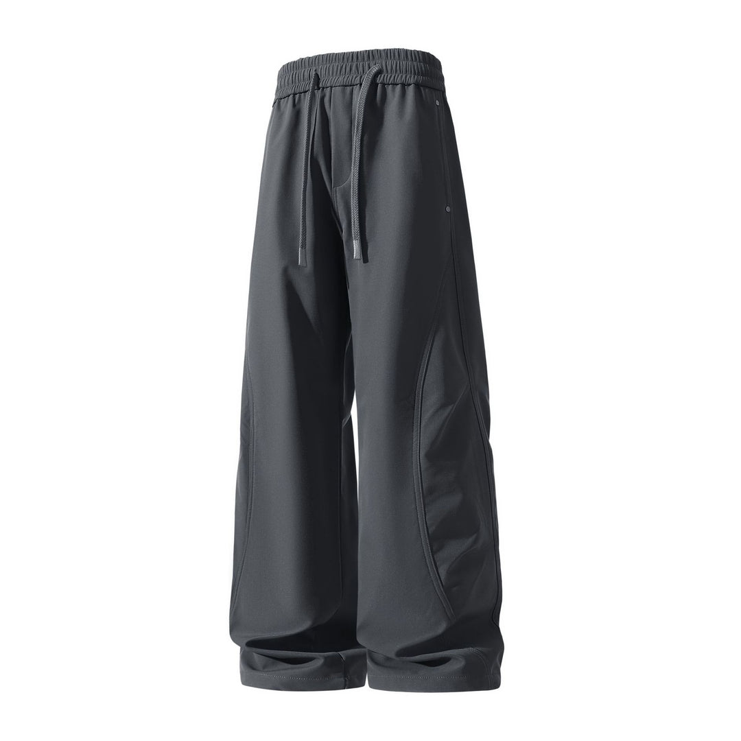 Damen Weite Cropped-Utility-Jogginghose mit Tunnelzugbund und geschwungenen Cargotaschen Nord Taschen