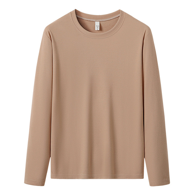 Herren Langärmeliges Rundhals-Basicsweatshirt aus weichem Baumwollmix Nord Taschen