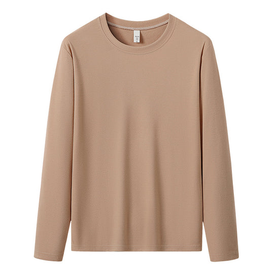 Herren Langärmeliges Rundhals-Basicsweatshirt aus weichem Baumwollmix Nord Taschen