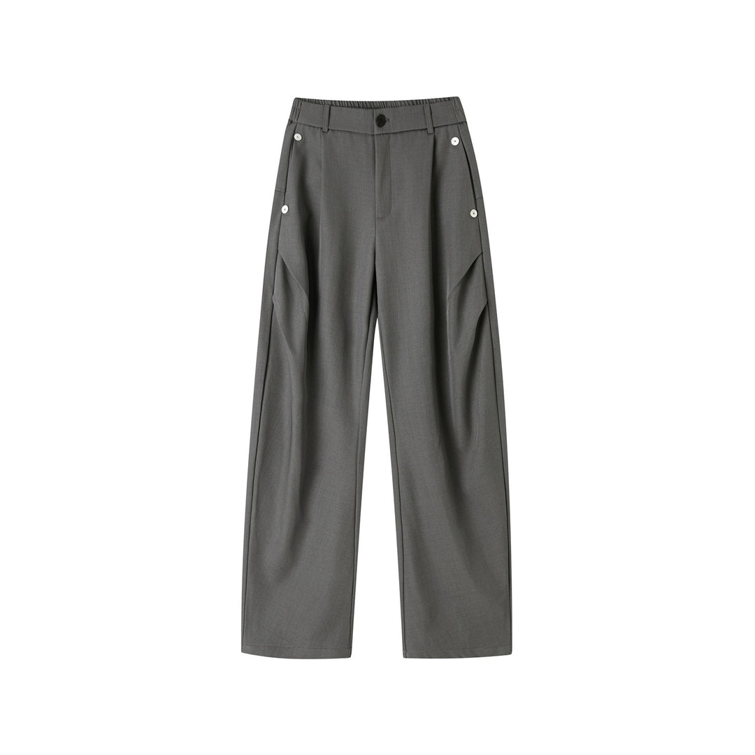 Damen Elegante Weitgeschnittene Anzughose Nord Taschen