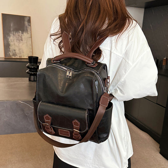 Damen Rucksack mit mehreren Fächern und weichem Kunstleder Nord Taschen