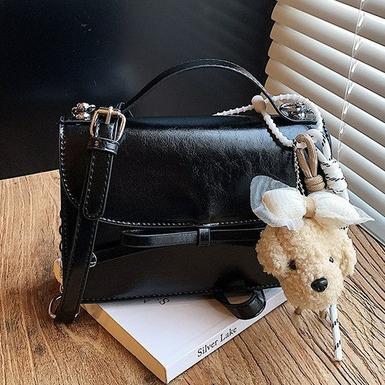 Damen elegante Mini-Handtasche mit niedlichem Anhänger Nord Taschen