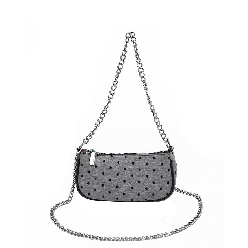 Damen Schultertasche mit modischem Punktemuster Nord Taschen