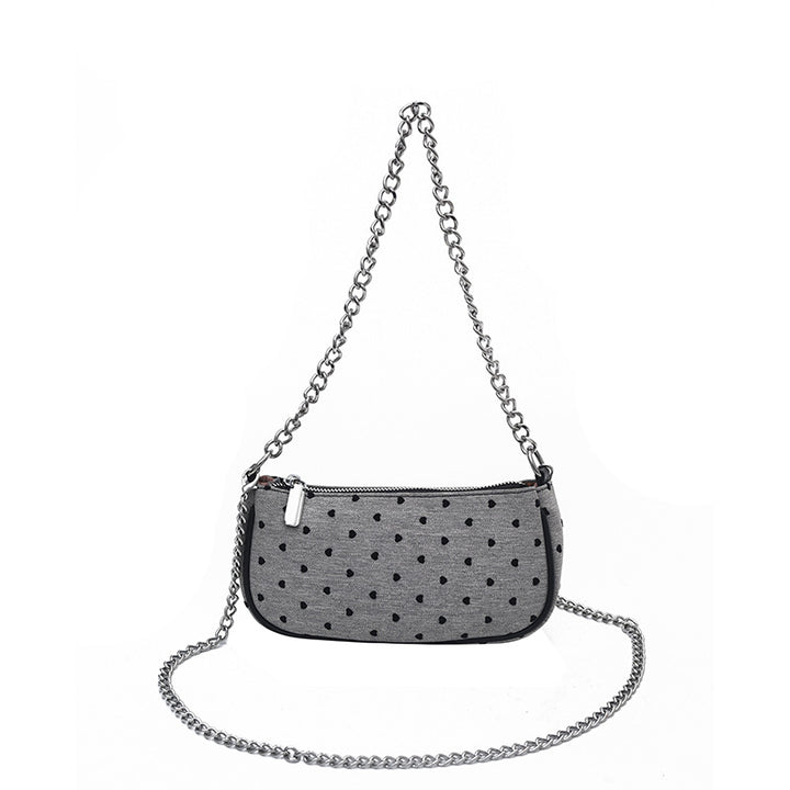 Damen Schultertasche mit modischem Punktemuster Nord Taschen
