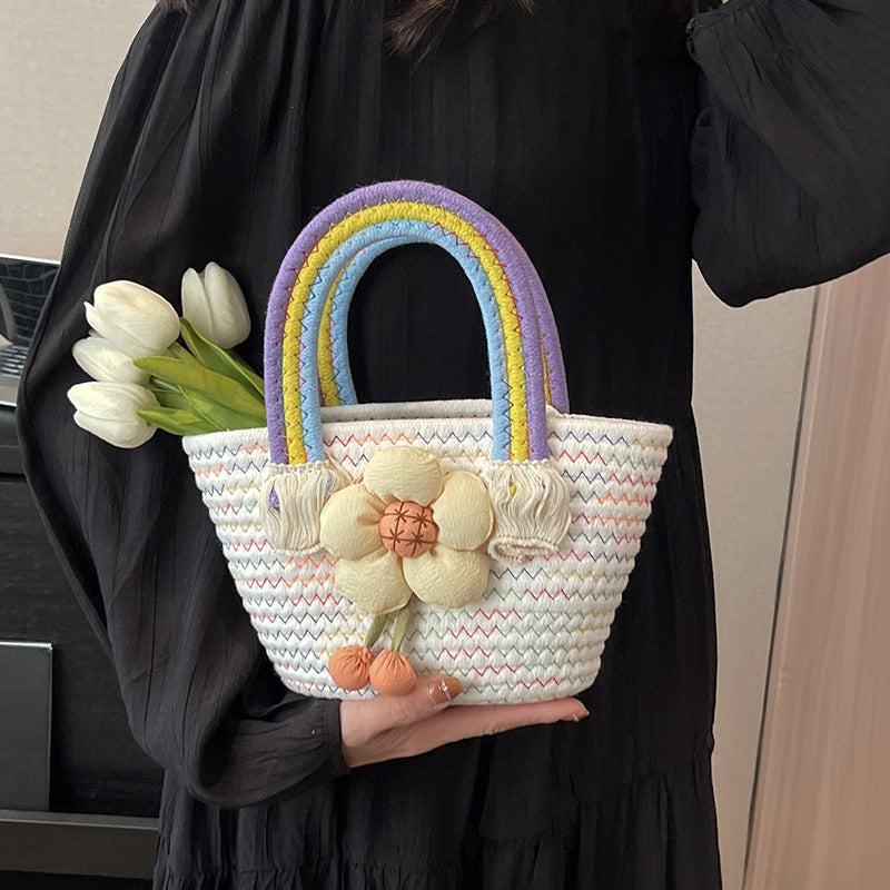 Damen Blumenstoff Einkaufstasche Nord Taschen
