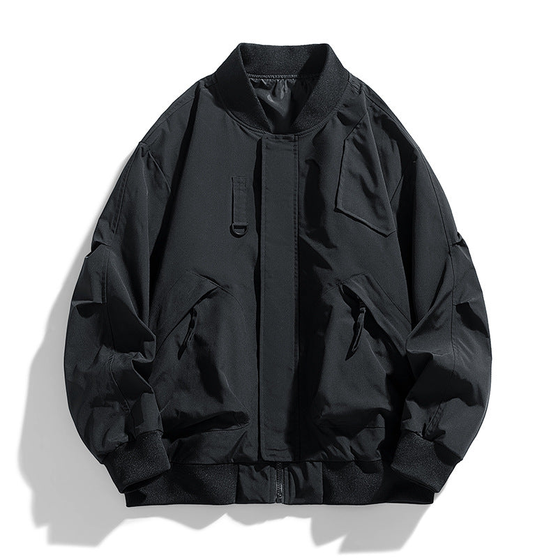 Men's  oversized military-inspired flight bomber jacket with utility pockets Nord Taschen
