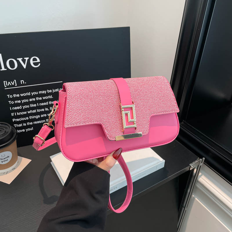 Damen elegante Umhängetasche mit strukturiertem Obermaterial und stilvollem Verschluss Nord Taschen