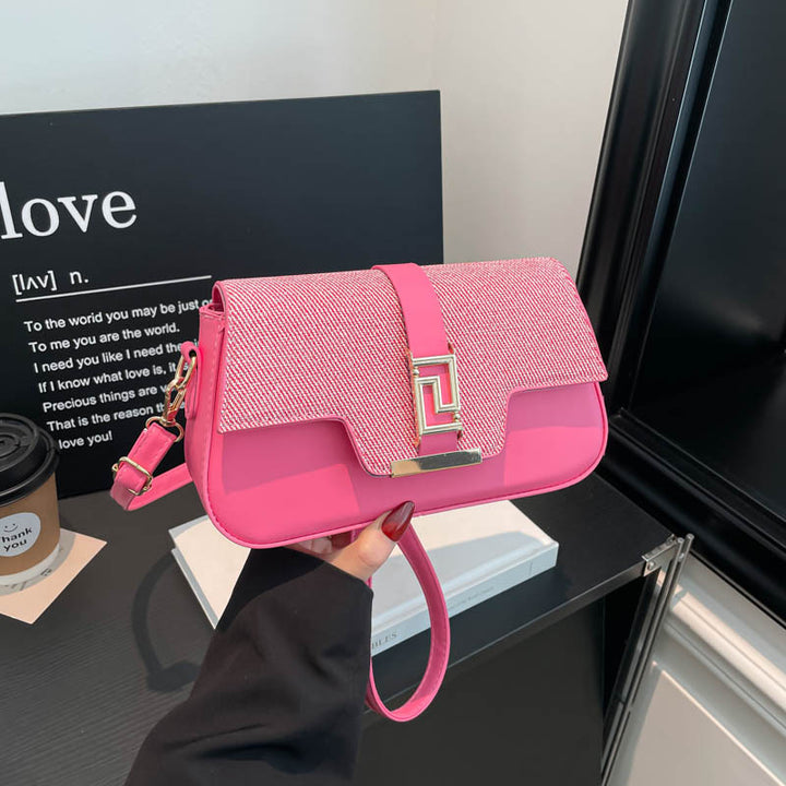 Damen elegante Umhängetasche mit strukturiertem Obermaterial und stilvollem Verschluss Nord Taschen