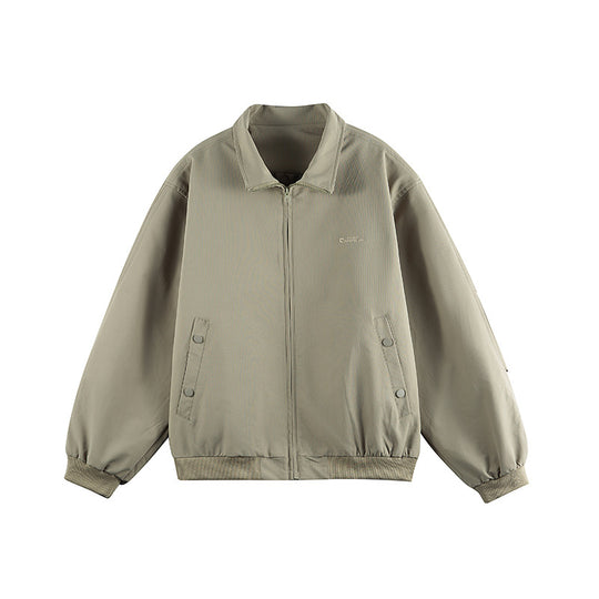 Unisex Oversize-Utility-Bomberjacke mit verdecktem Reißverschluss und elastischen Bündchen Nord Taschen