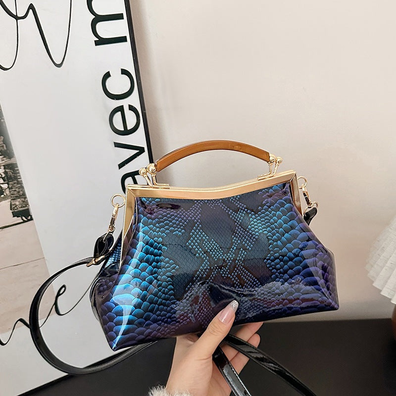 Damen elegante Tote-Tasche im stilvollen Schlangenleder-Look Nord Taschen