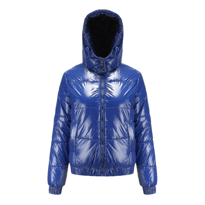 Damen glänzende Winterjacke mit Kapuze – Wasserabweisend & Wärmeisoliert – Nord Taschen