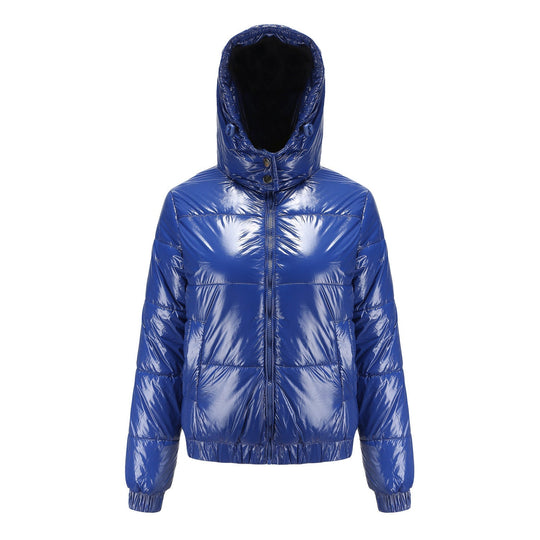 Glänzende Wasserabweisende Thermo Komfort Winterjacke Damen
