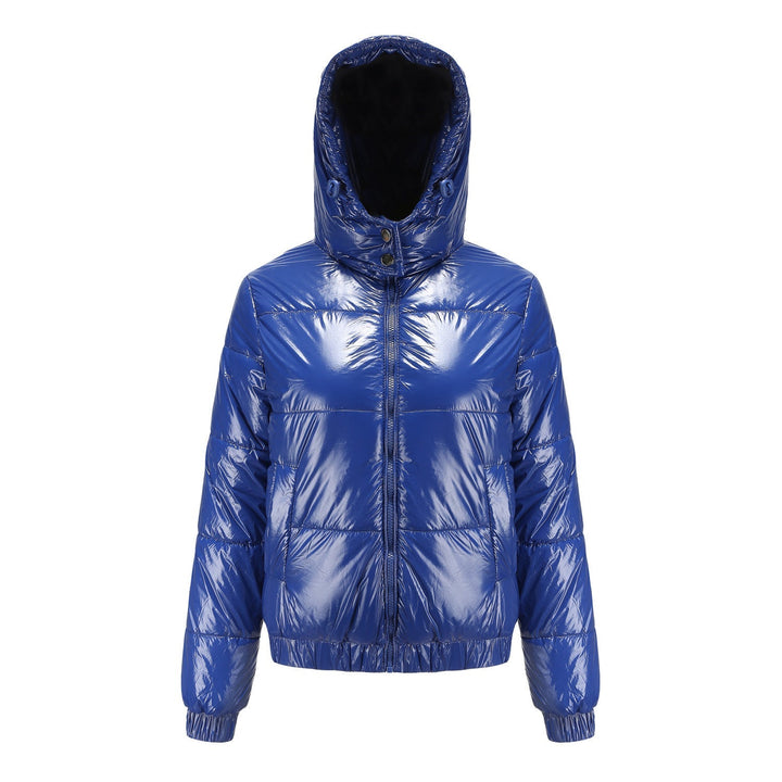 Glänzende Wasserabweisende Thermo Komfort Winterjacke Damen