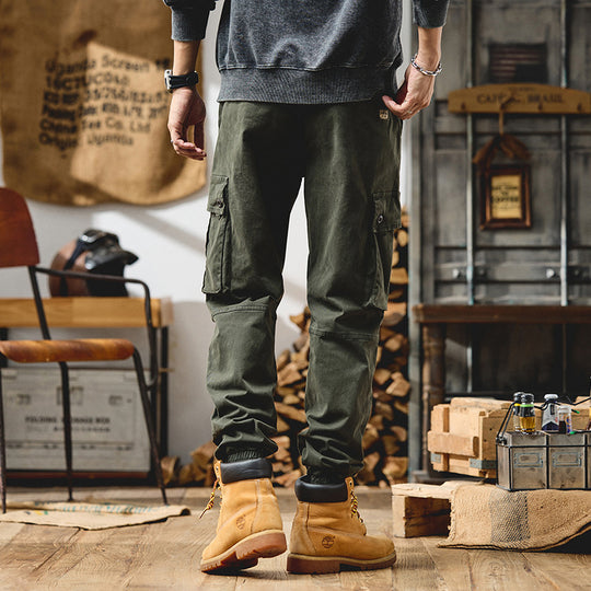 Herren Cargo-Joggerhose mit elastischem Bund und Multifachtaschen Nord Taschen