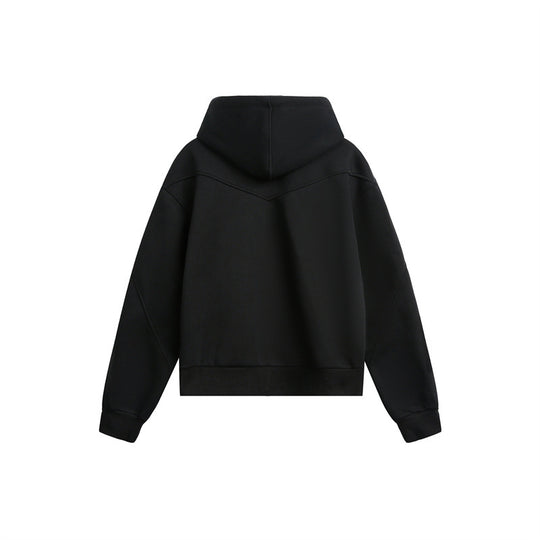 Unisex Oversize Kapuzen-Sweatjacke mit Zwei-Wege-Reißverschluss Nord Taschen