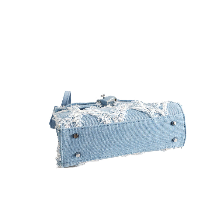 Damen modische Denim-Handtasche mit auffälligem Design Nord Taschen