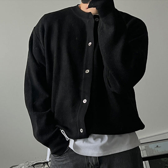 Herren Elegante Knopfleiste Strickjacke Nord Taschen
