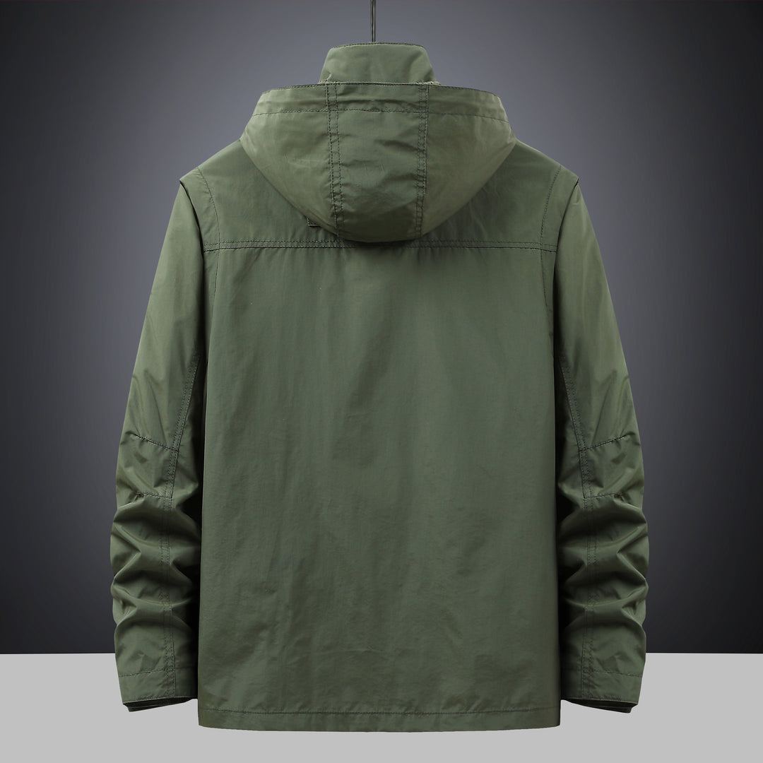 Herren Utility-Parka mit Multifach-Taschen, Kapuze und D-Ring Nord Taschen
