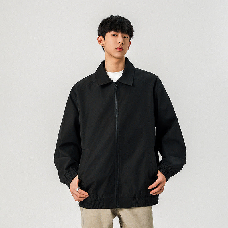 Herren Legere Übergangsjacke mit Reißverschluss und elastischem Saum Nord Taschen